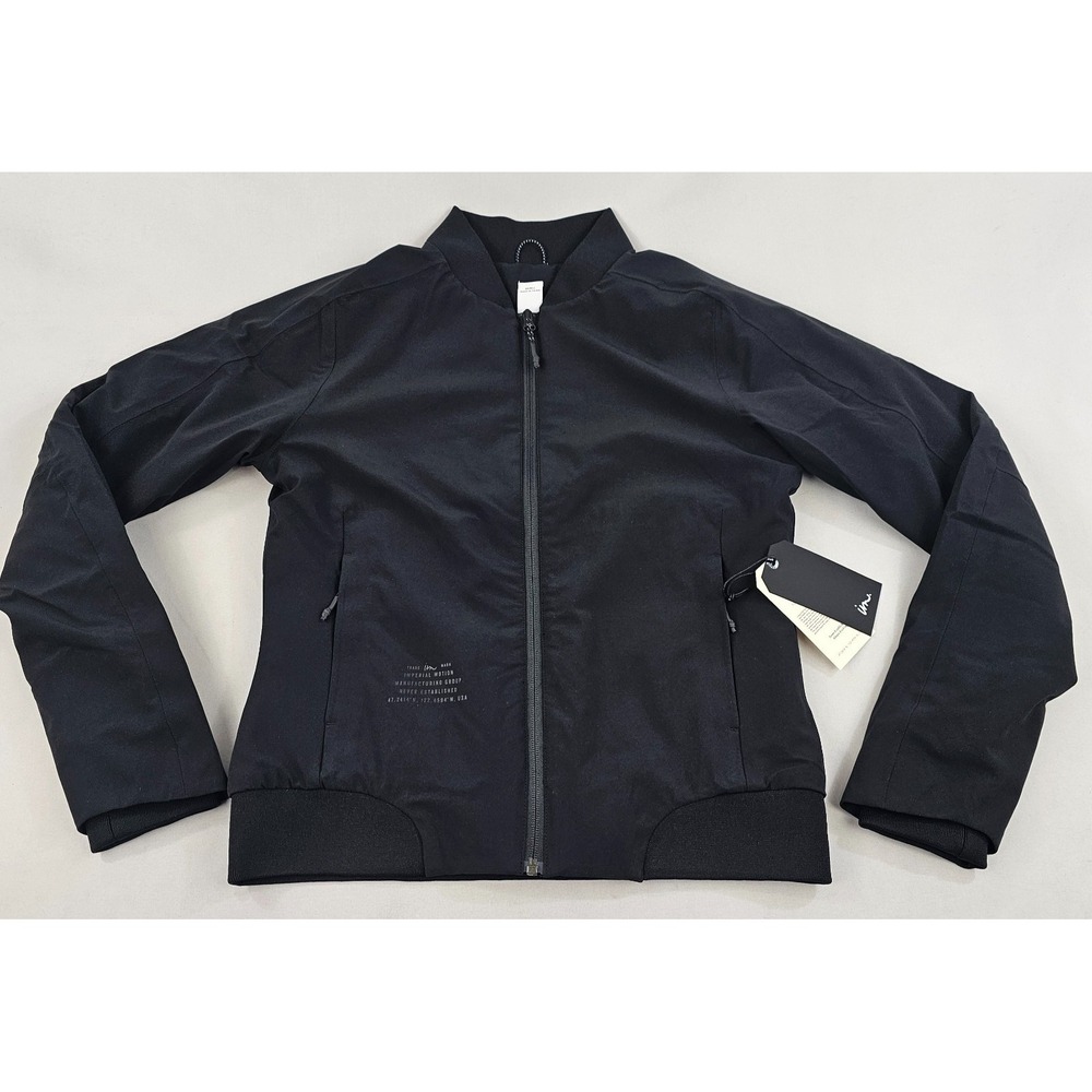 Imperial Motion Women Balance Bomber Jacket Black Technical Waterproof Small NWT
